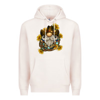 Pale Pink cowboy gnome sunflower rope Premium Hoodie - BarkalooDesign