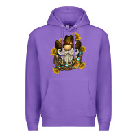Purple cowboy gnome sunflower rope Premium Hoodie - BarkalooDesign
