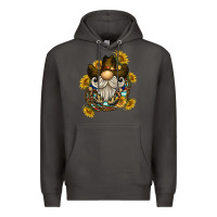 Smoke cowboy gnome sunflower rope Premium Hoodie - BarkalooDesign
