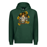 Sports Green cowboy gnome sunflower rope Premium Hoodie - BarkalooDesign