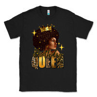 Black Birthday queen afro girl Classic Tee - RanaPortraitStore