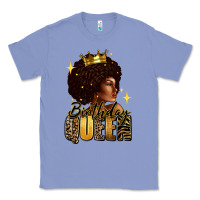 Colony Blue Birthday queen afro girl Classic Tee - RanaPortraitStore