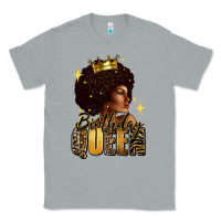 Heather Grey Birthday queen afro girl Classic Tee - RanaPortraitStore