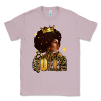 Lilac Birthday queen afro girl Classic Tee - RanaPortraitStore
