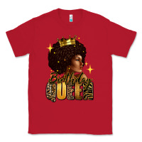 Red Birthday queen afro girl Classic Tee - RanaPortraitStore