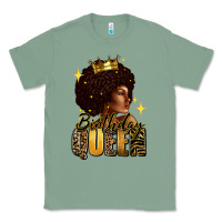 Sage Birthday queen afro girl Classic Tee - RanaPortraitStore