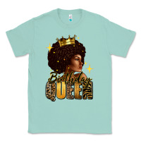 Seafoam Birthday queen afro girl Classic Tee - RanaPortraitStore