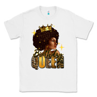 White Birthday queen afro girl Classic Tee - RanaPortraitStore