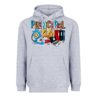 Heather Grey principal life Heavyweight Hoodie - Zillion Design Studio