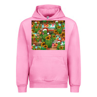 Fuchsia Pink feliz navidad merry christmas cactus tumbler Urban Hoodie - Jasminsmagicworld