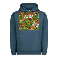 Pigment Midnight Navy feliz navidad merry christmas cactus tumbler Urban Hoodie - Jasminsmagicworld