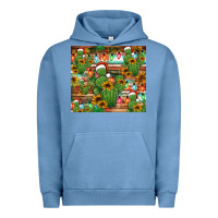 Pigment Pebble Blue feliz navidad merry christmas cactus tumbler Urban Hoodie - Jasminsmagicworld