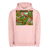 Pigment Salmon feliz navidad merry christmas cactus tumbler Urban Hoodie - Jasminsmagicworld