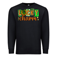 Black Lucky charm st. patricks day Premium Sweatshirt - Neo Western