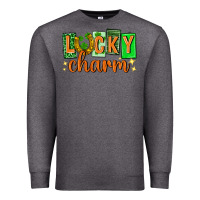 Charcoal Heather Lucky charm st. patricks day Premium Sweatshirt - Neo Western