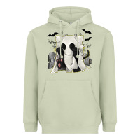 Matcha Ghost Cat Heavyweight Hoodie - texasbilliewilder