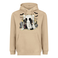 Mushroom Ghost Cat Heavyweight Hoodie - texasbilliewilder