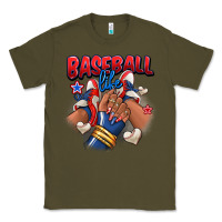 Army Green Baseball life afro girl sneakers Classic Tee - RanaPortraitStore