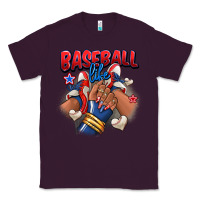 Plum Baseball life afro girl sneakers Classic Tee - RanaPortraitStore