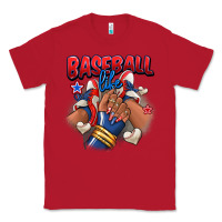 Red Baseball life afro girl sneakers Classic Tee - RanaPortraitStore