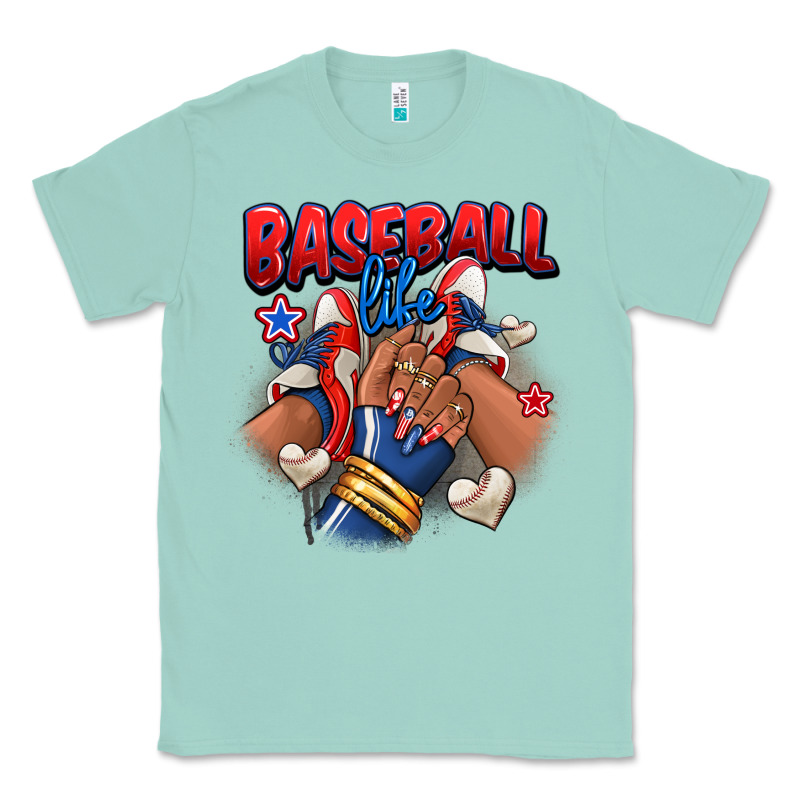 Baseball Life Afro Girl Sneakers Classic Tee by RanaPortraitStore | Teevron