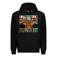 Black cow junkie Premium Hoodie - NancyCooperArtShop