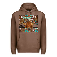 Chestnut cow junkie Premium Hoodie - NancyCooperArtShop