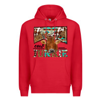 Red cow junkie Premium Hoodie - NancyCooperArtShop