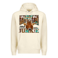 Sandshell cow junkie Premium Hoodie - NancyCooperArtShop