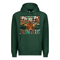 Sports Green cow junkie Premium Hoodie - NancyCooperArtShop