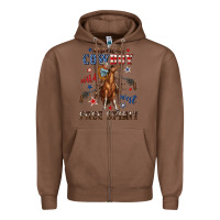 Chestnut american cowboy wild west free spirit Zipper Hoodie - texasbilliewilder