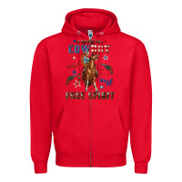 Red american cowboy wild west free spirit Zipper Hoodie - texasbilliewilder