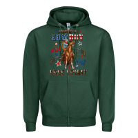 Sports Green american cowboy wild west free spirit Zipper Hoodie - texasbilliewilder