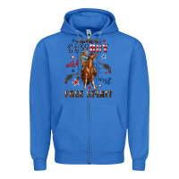 True Royal american cowboy wild west free spirit Zipper Hoodie - texasbilliewilder