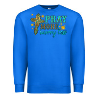 True Royal pray more worry less Premium Sweatshirt - HRA Design Shop