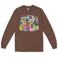 Chestnut easter cross background Long Sleeve Tee - BarkalooDesign