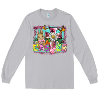 Moon Dust easter cross background Long Sleeve Tee - BarkalooDesign