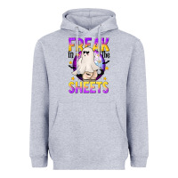 Heather Grey Freak In The Sheets Heavyweight Hoodie - texasbilliewilder
