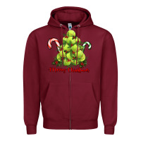 Burgundy Merry Christmas Tennis Zipper Hoodie - RanaPortraitStore