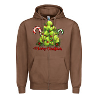 Chestnut Merry Christmas Tennis Zipper Hoodie - RanaPortraitStore