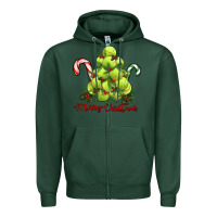 Sports Green Merry Christmas Tennis Zipper Hoodie - RanaPortraitStore
