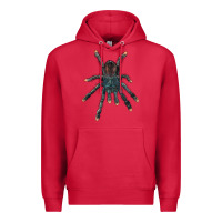 Cardinal Pink Toe Tarantula Premium Hoodie - LillyAllenDesigns
