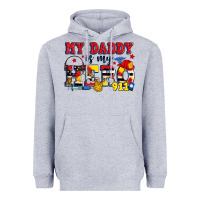 Heather Grey my daddy is my hero dispatcher Heavyweight Hoodie - Zillion Design Studio