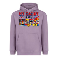 Lavender my daddy is my hero dispatcher Heavyweight Hoodie - Zillion Design Studio