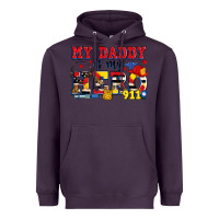 Plum my daddy is my hero dispatcher Heavyweight Hoodie - Zillion Design Studio