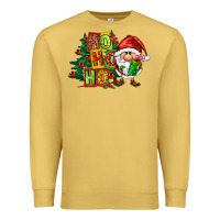 Antique Gold ho ho ho santa gnomes Premium Sweatshirt - FaDigitalArtStudio