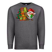 Charcoal Heather ho ho ho santa gnomes Premium Sweatshirt - FaDigitalArtStudio