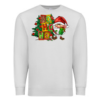 Dove Grey ho ho ho santa gnomes Premium Sweatshirt - FaDigitalArtStudio
