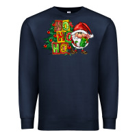Navy ho ho ho santa gnomes Premium Sweatshirt - FaDigitalArtStudio