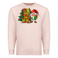 Pale Pink ho ho ho santa gnomes Premium Sweatshirt - FaDigitalArtStudio